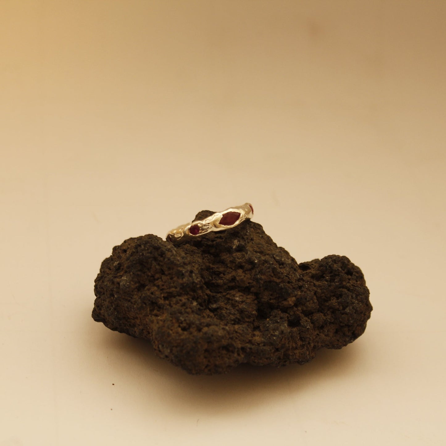 Fishy Rough Ring - 5 Stones
