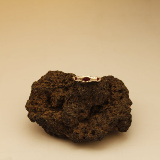 Fishy Rough Ring - 5 Stones