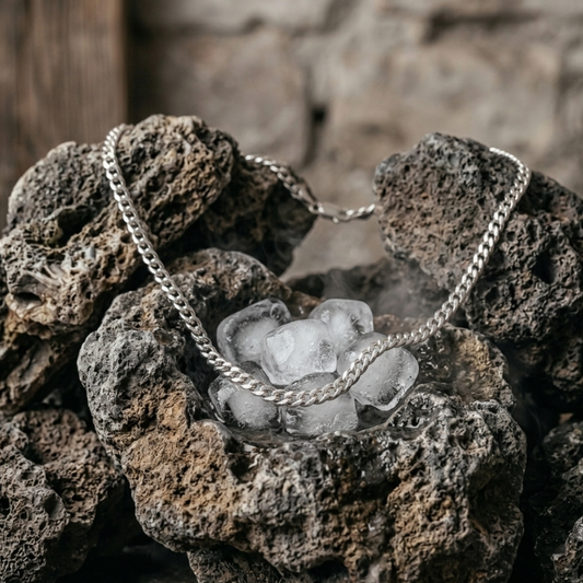 Cuban Chain Silver Necklace .925